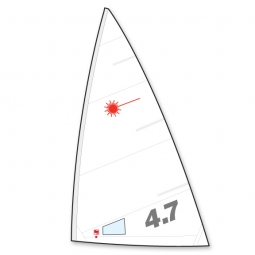 Laser 4.7 Sail - North Folded
